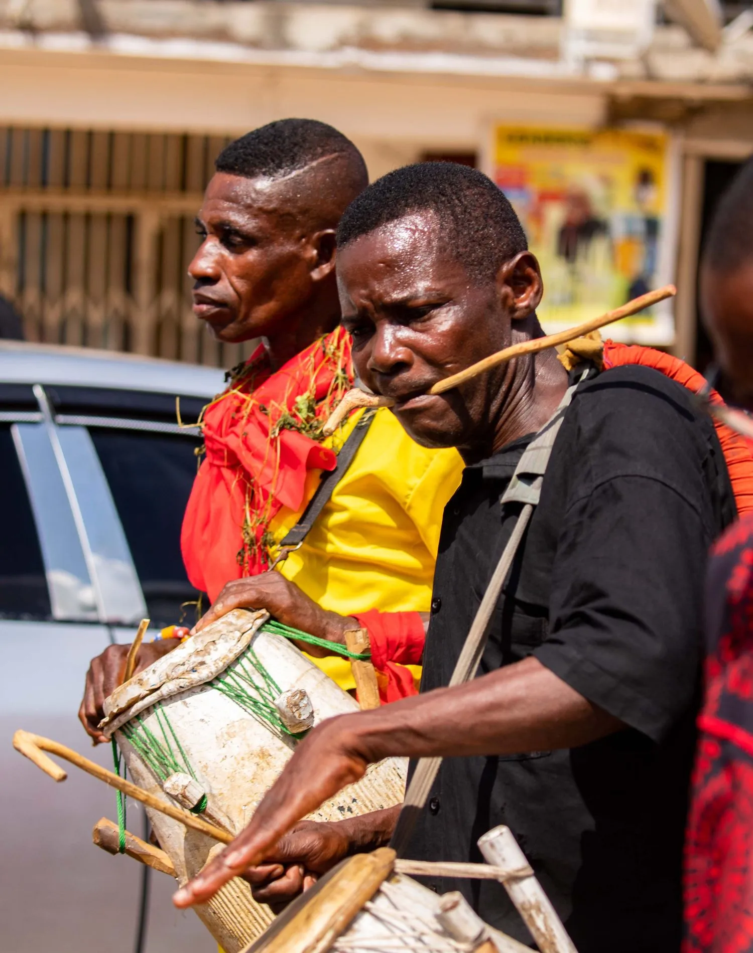 Musicians performing on the street